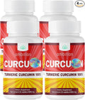 Curcumin Turmeric Curcuma Curcuyin Supplements 850 mg 30 Caplets. (4 4 Pack)