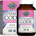 Garden of Life Vitamin Code Multivitamin for Women 50 &amp Over B Vitamins A C D3 E &amp K CoQ10 Probiotics &amp Enzymes for Women 50 Plus 120 Capsules