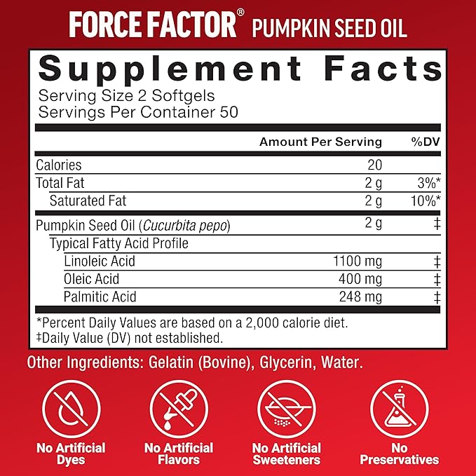 Force Factor Hair Growth Accelerator Soft Chews Hair Growth Vitamins for Women and Men with Clinically Studied Lustriva and Biotin Promotes Thicker Fuller Stronger Hair + Pumkin Seed Oil Sofgels