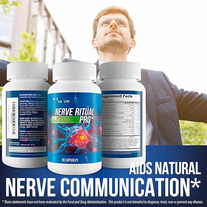 Nerve Ritual Pro - Neuropathy &amp Memory Nerve Support - Our Best Nerve Regen &amp Memory Supplement - Complex B12 Nerve Relief Ritual &amp Brain Ritual Memory Support - Presgera Nerve Alive Ritua