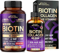 NUTRAHARMONY Liquid Biotin Collagen Drops &amp Biotin with Silicon Softgels