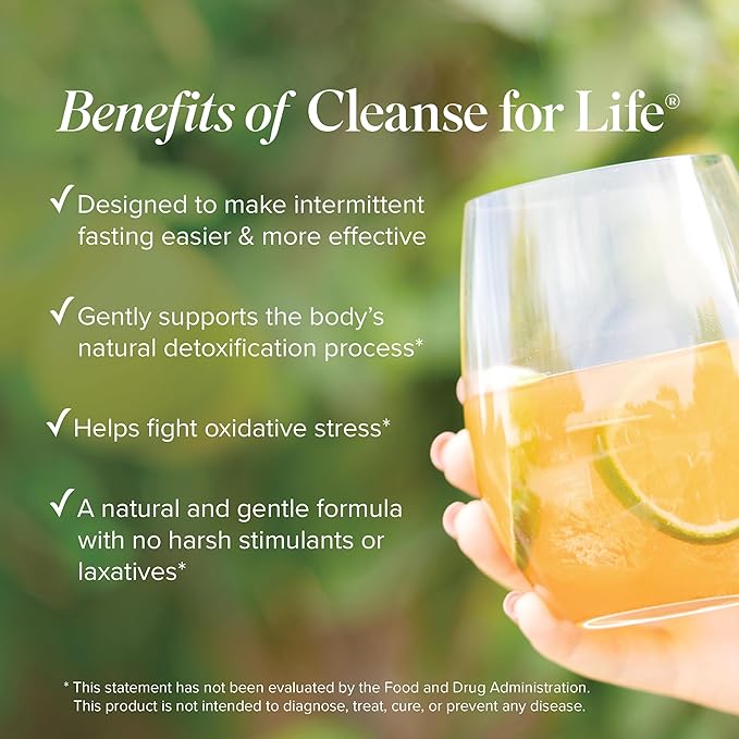 Isagenix Cleanse for Life - Detox System Support with Vitamins &amp Minerals - Support Healthy Metabolism with Antioxidant Supplement - Gluten &amp Soy Free Cleanse Drink - Peach Mango 32 Oz