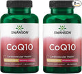 Swanson CoQ10 Cardiovascular and Cellular Energy Supplement for Heart-Health-Conscious Adults Seeking Antioxidant Support - 200 mg (90 Vegan Capsules 2 Pack)