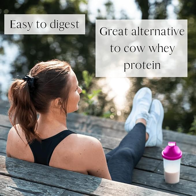 Mt. Capra Deep 30 | Meal Replacement Shake Goat Protein Powder with Grass-Fed Whey Protein Casein Protein Minerals and BC-30 Probiotics | Strawberry Splash | 30 Servings - 2 Pounds