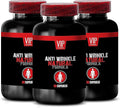 Anti-Wrinkle Complex - Vitamin A &amp E Renewal Complex Anti-Wrinkle Hydration with Aloe Vera Green Tea Leaf Anti-Aging L-Glutathione Beauty Complex Hydrolyzed Collagen Grape Seed Niacin 3Bot