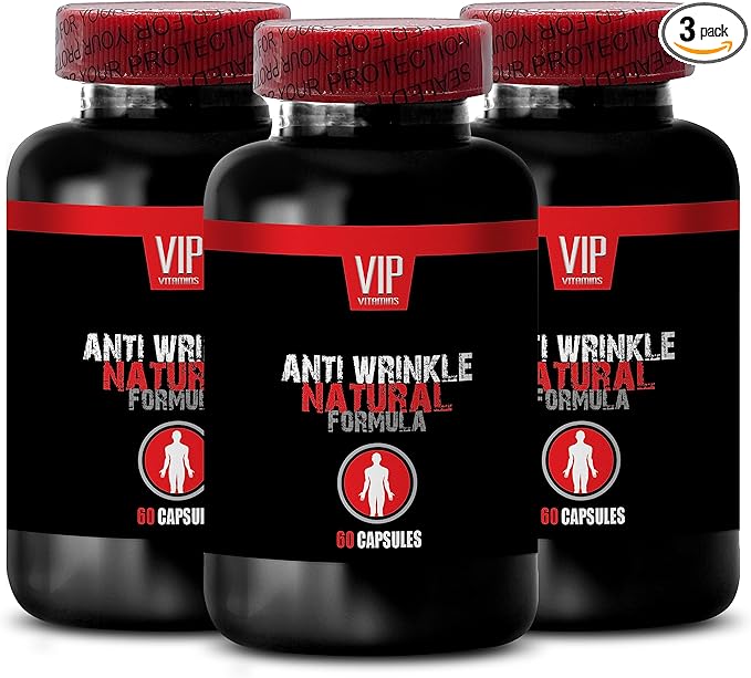 Anti-Wrinkle Complex - Niacin Skin Texture Renewal Trans-Resveratrol Complex Aloe Vera Care Green Coffee Youthful Skin Blend Grape Seed Support Hyaluronic Acid Vitamin E Vitamin C 3Bot