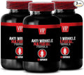Anti-Wrinkle Complex - Green Tea Leaf Aloe Vera Care Trans-Resveratrol Vitamin A Hyaluronic Acid &amp Niacin Skin Support Turmeric Root Skin Smooth Formula L-Glutathione Grape Seed 3Bot