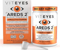Viteyes AREDS 2 Powder + Multivitamin All-in-One Macular Protection Alternative to AREDS 2 chewables No Pills Lutein &amp Zeaxanthin AREDS 2 Eye Vitamins Drink Natural Orange Flavor 90 Scoops