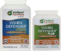Vision Defender Plus &amp Omega Eye Bundle – Eye Supplements with AREDS2 (Lutein Zeaxanthin Vitamin C &amp E Copper Zinc) Meso-Zeaxanthin Omega-3 Fish Oil (EPA DHA). Made in UK
