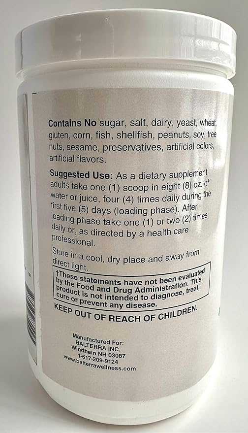 Creatine Monohydrate by Balterra – Muscle Strength &amp Recovery Supplement – Unflavored Powder 5 g per Serving 100 Servings (500 g)
