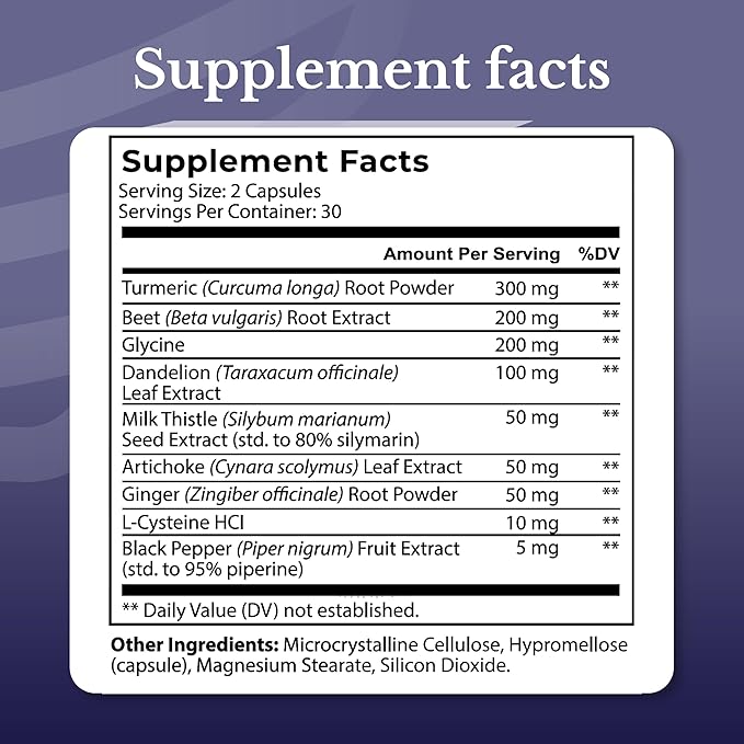 Liver Renew - Liver Cleanse Detox &amp Repair - Liver Support Supplement with Artichoke Extract Milk Thisle Dandelion and Turmeric - 120 Capsules