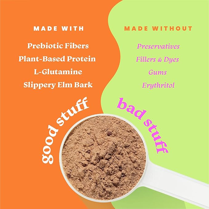 Gut-Friendly Protein Powder for Sensitive Stomachs Low FODMAP 20g Vegan Pea &amp Rice Protein with Prebiotic Fiber Dairy-Free Gluten-Free No Sugar Vanilla Dream and Chocolate Swirl