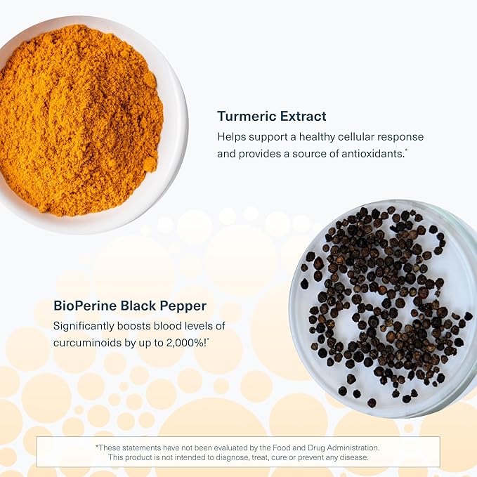 Youtheory Turmeric - 450 mg - with Black Pepper &amp Olive Leaf - Supports Joint &amp Brain Health* - Contains Bioenhancers Curcuminoids &amp Herbal Extracts - 90 Tablets (30 Day Supply)