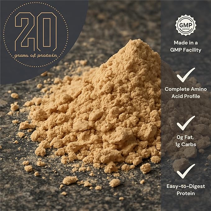 Anea Plant Protein - Unflavored | 20g Vegan Protein | Low Carb &lt1g | Complete Amino Acids | Dairy-Free Gluten-Free Cholesterol-Free | Neutral Flavor for Smoothies &amp Recipes | Made in GMP Faci