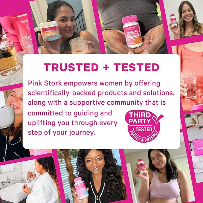 Pink Stork Prenatal Fiber Gummies for Women - 3g Prebiotic Inulin from Chicory Root - Natural Pregnancy &amp Postpartum Stool Softeners for Constipation &amp Digestive Health - 60 Vegan Fiber Chews
