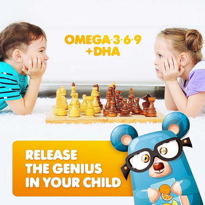 DR. MORITZ Omega 3 Kids Gummies (180 Count) Vegan Omega3 Gummies for Kids with No Fish Oil Vitamins for Brain &amp Heart Health Gluten-Free Omega 3 6 9