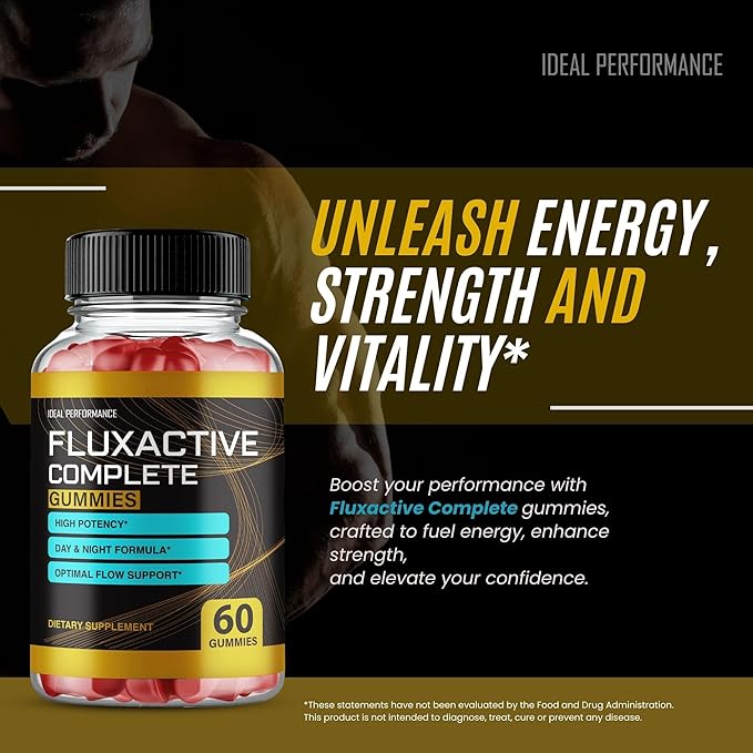 Fluxactive Complete Gummies Flux Active Complete Max Strength New Ingredients (60 Gummies)