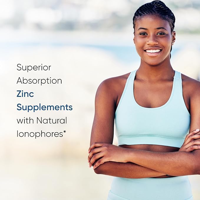 Sandhu's Zinc Supplement with Ionophores| Quercetin &amp Green Tea Extract for Superior Absorption and High Potency| 900mg Vegetarian Capsules 120 Days Supply| Immune Support for Men &amp Women