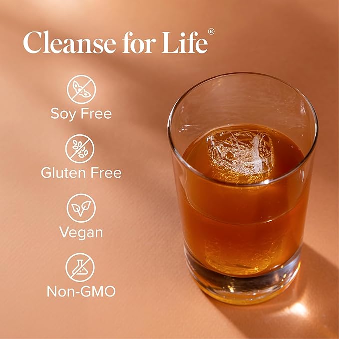 Isagenix Cleanse for Life - Detox System Support with Vitamins &amp Minerals - Support Healthy Metabolism with Antioxidant Supplement - Gluten &amp Soy Free Cleanse Drink - Peach Mango 32 Oz