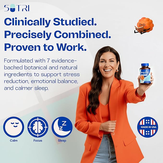 Magnesium Citrate Capsules 200mg for Stress and Sleep Support (1 Month Supply) - Unflavored GABA L-Theanine Supplement to Support Focus Mood and Energy Levels - Veg Calm Magnesium Citrate with 5 HTP