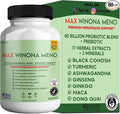 Winona Max Premium Menopause Support 40 Billion CFU Probiotic 90 Capsules Hormone Balance and Hot Flash Relief (1)