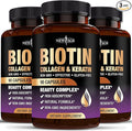NEW AGE Biotin Collagen Keratin Hyaluronic Acid - 50000mcg Hair Growth Vitamins for Men and Women Nails Hair Skin Vitamins and DHT Blocker with Vitamin E Folic Acid Pumpkin Seed MSM- 270 Count