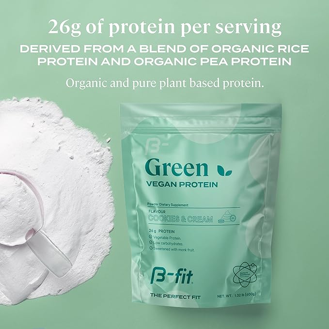Vegan Protein + Marine Magnesium - Pea Protein Powder 600g - Plant Based Protein Shake - Marine Magnesium - 90 Capsules 3-Month Supply - High Bioavailability