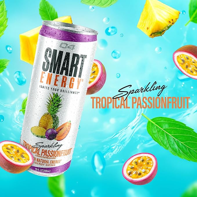 Cellucor C4 Smart Energy Drinks Variety Pack Sugar Free Performance Fuel &amp Nootropic Brain Booster Coffee Substitute or Alternative 4 Flavor Tropical Oasis Variety 12 Pack