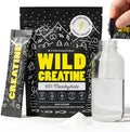 Wild Foods 100% Creatine Monohydrate Powder Packets - 20 Packets - for Brain &amp Performance – Pure Creatine Travel Packs for Men &amp Women USA Made– 5g Creatina Per Serving