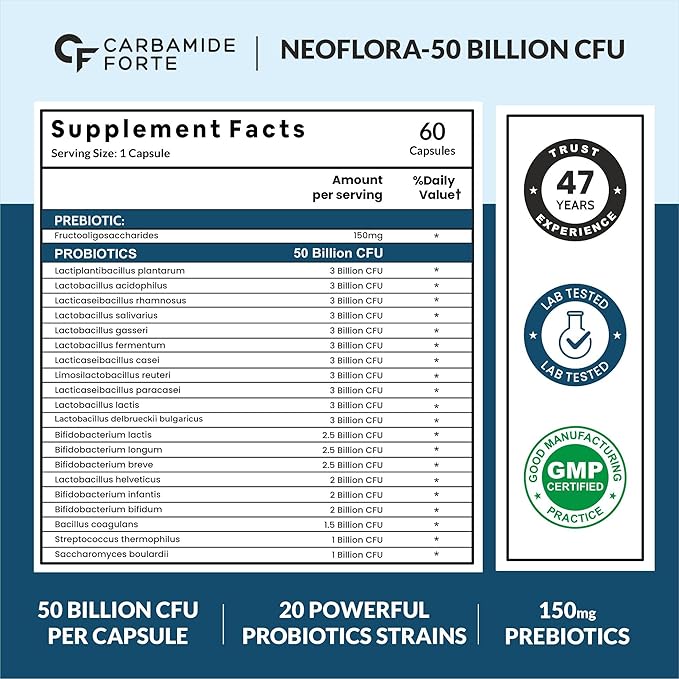 Carbamide Forte Probiotics 50 Billion CFU+ Capsule