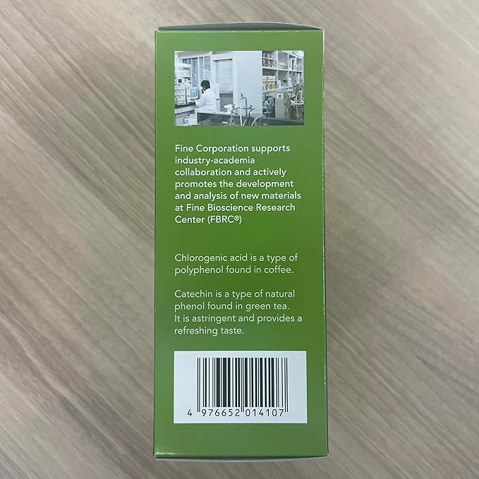 FINE JAPAN Green Tea and Coffee Blend Powder/3 Boxes/Catechins and Chlorogenic Acid/Made in Japan/ 30 Sticks (45g)