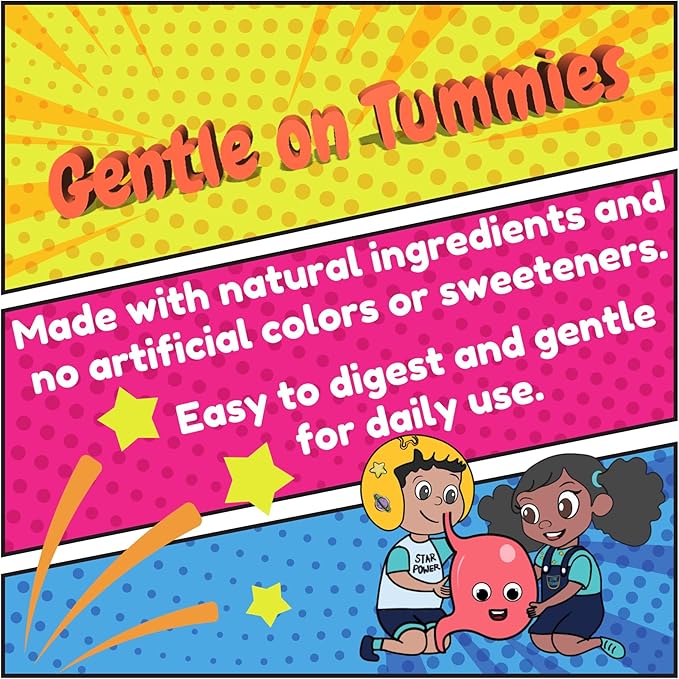Kids Growth &amp Gut Health Bundle – Daily Multivitamin Gummies + Prebiotic and Probiotic Gummies – Gluten Free Vegan 2 Pack