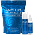 Ancient Minerals Magnesium Bath Flakes - Magnesium Oil Spray and Magnesium Lotion - High-Absorption Efficiency for Relaxation Wellness &amp Muscle Relief