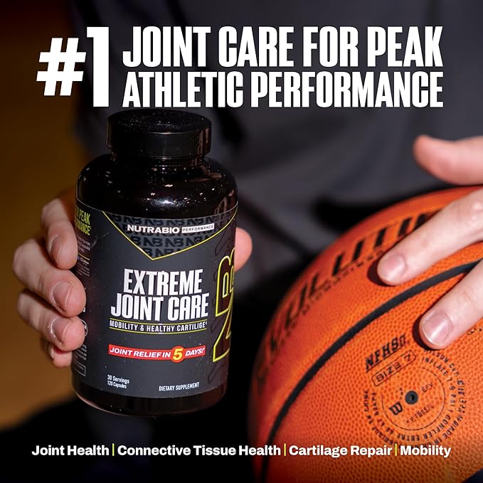 NutraBio Extreme Joint Care - Joint Support Supplement - Joint Health Supplement Supports Joints Mobility and Cartilage - 120 Capsules