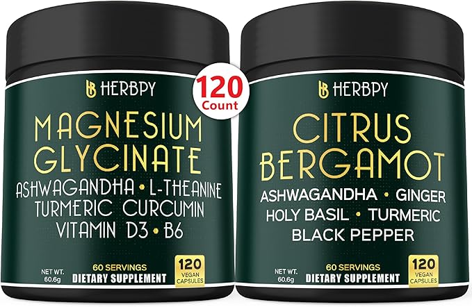 Bundle 6in1 Magnesium Glycinate &amp 6in1 Citrus Bergamot Supplements