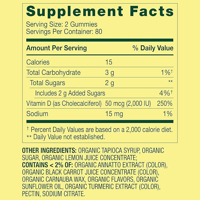 Spring Valley Vitamin D3 50mcg (2000 IU) - 160 Gummies - Bone &amp Immune Support - Assorted Fruit Flavors with SUREFECT Organizer.