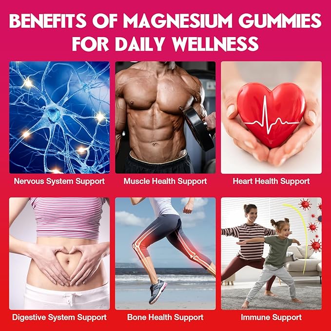 Magnesium Oxide Gummies 400mg for Adults &amp Kids – High Absorption Stress Relief Muscle Relaxation – Vegan Non-GMO Raspberry Flavor – 120 Count