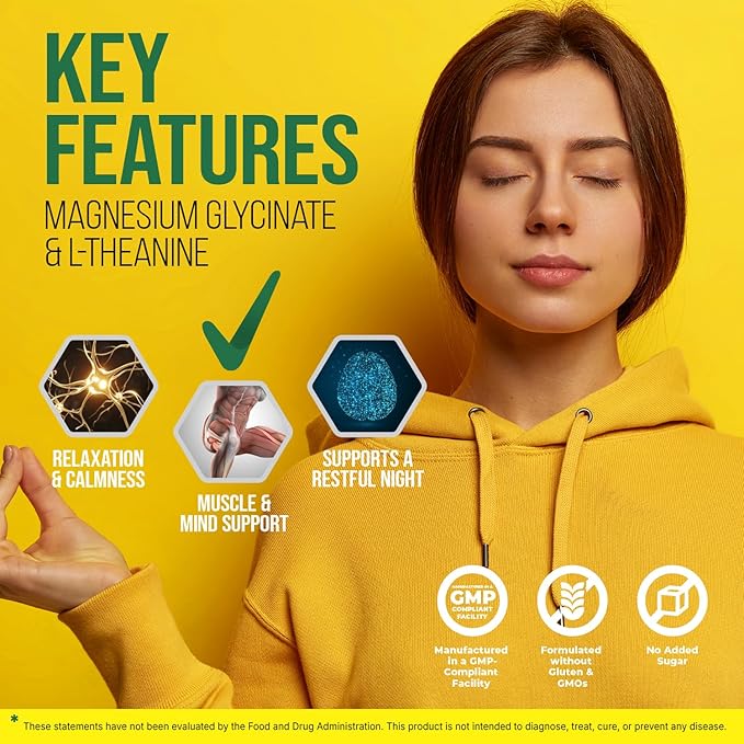 L-Theanine Magnesium Glycinate Chamomile Liquid Supplement