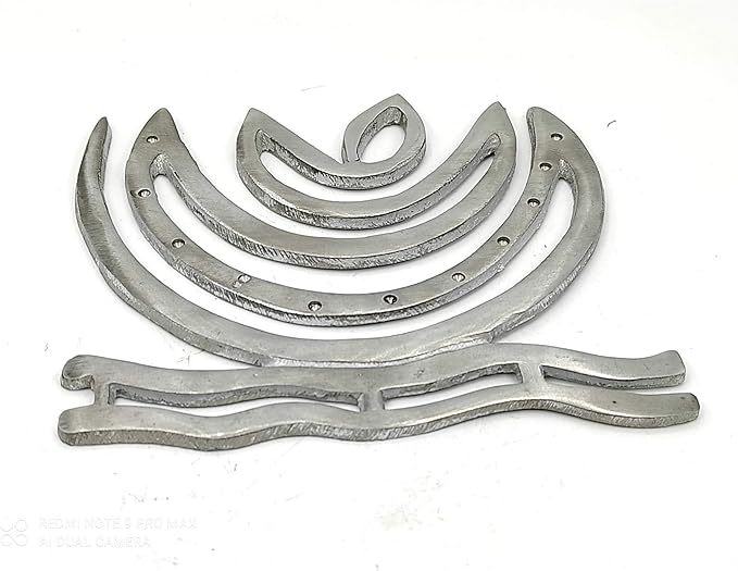 Indian Zinc Helix Vastu Remedies for North-East Ishanya Dosha Nivaran Missing Corner &amp Cuts Remedies (Silver Grey 3 inch 1pc) by Indian Collectible