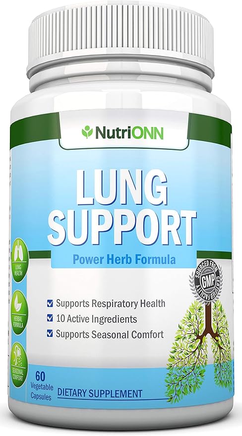 Magnesium Glycinate Capsules &amp Lung Support Capsules Combo - Targeted Respiratory Health Support