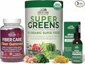 COUNTRY FARMS Super Greens Natural &amp Fiber Gummies with Bonus Sea Moss Tincture Natural Energy Support Digestive Health Supports Regularity Bundle Pack