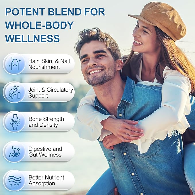 Multi Collagen Softgels for Women &amp Men 240 Capsules - Type IIIIIIVX Hydrolyzed Collagen w/Vitamin C &amp Hyaluronic Acid - Supports Skin Hair Nails Joints - Grass-Fed Non-GMO4 Pack