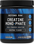 BEYOND RAW GNC Creatine Monophate - 8g Dual-Powered Creatine Powder for High-Intensity Training - AstraGin - Easy to Mix - Gluten-Free &amp Sugar-Free - Unflavored - 30 Servings