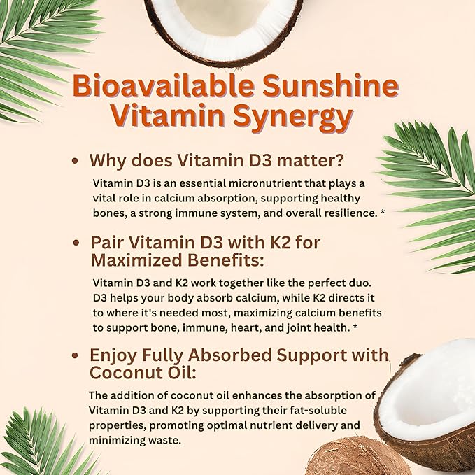 Micro Ingredients Vitamin D3 10000iu + K2 200mcg Softgels &amp Resveratrol NAD Supplements 3000mg Veggie Capsules | 2 Pack | D &amp K Sunshine Vitamins | Antioxidant Blend with Quercetin &amp Ber