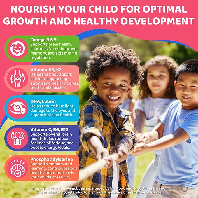 Omega 3 Gummies for Kids &amp Magnesium Citrate Gummies