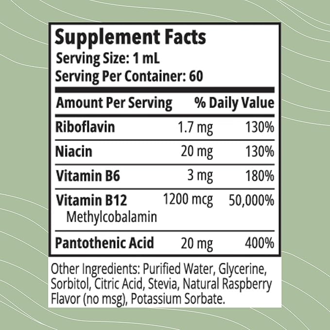 Optimal Health Systems Essential B-12 Drops | Whole Food B-12 for Energy Red Blood Cell &amp Cognitive Support | Potent Vegetarian Gluten Free Non-GMO – 60 mL