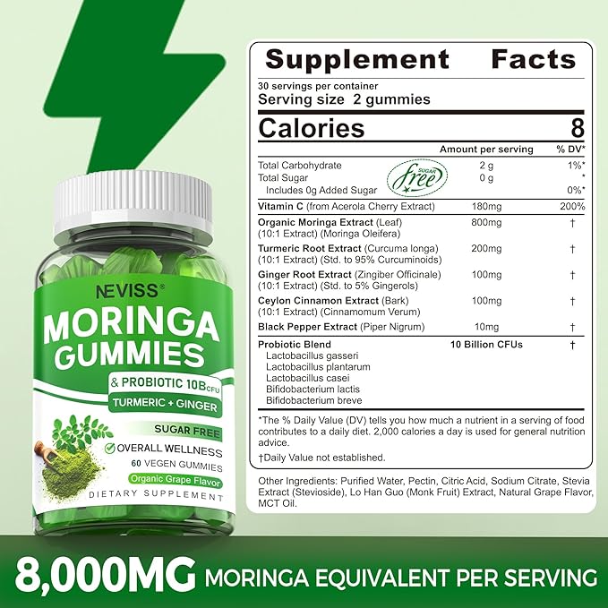 2 Pack Turmeric Ginger Gummies + 2 Pack Moringa Gummies