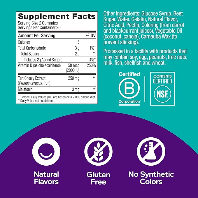 OLLY Extra Strength Sleep Gummy with Melatonin L-Theanine Chamomile Lemon Balm BlackBerry Flavor - 120 Count &amp Muscle Recovery Sleep Gummies with Melatonin Tart Cherry Vitamin D Berry Flavo