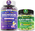 NEVISS Magnesium Glycinate Gummies for Adults &amp Kids + Black Seed Oil Gummies