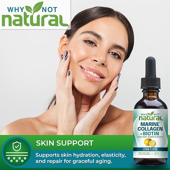 Why Not Natural Organic B12 Drops and Liquid Marine Collagen with Biotin